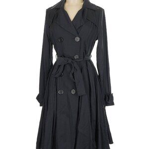 💙 Ultra-Flattering Flared DRA Trench Coat | Hourglass Silhouette Chic M ✨🧥